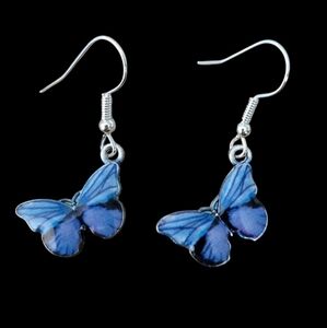 Blue Butterfly earrings Butterflies